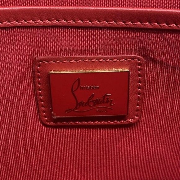 CHRISTIAN LOUBOUTIN Light Green Patent Leather Clutch Bag - Picture 9 of 15